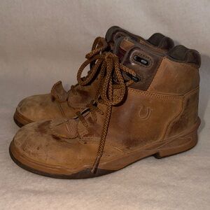 Roper Horse Shoes Kiltie Boots Brown Leather Women's Size 8